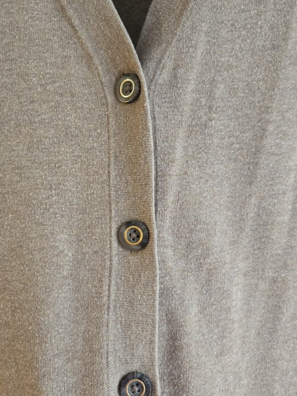 100% Cotton Banana Republic Taupe Cardigan Size M PTP20 - Picture 10 of 11